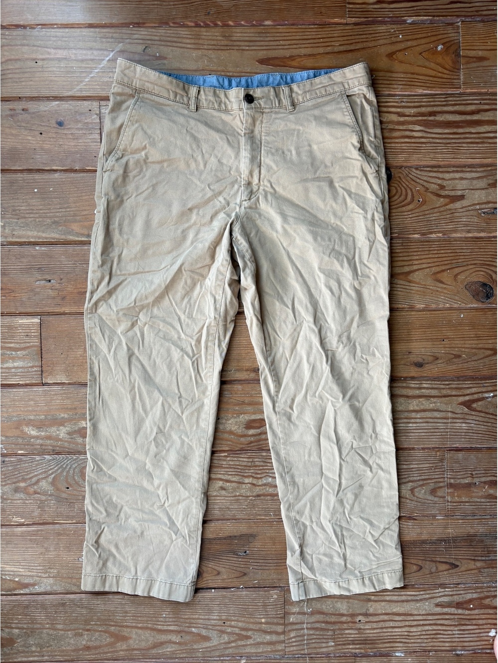 L.L.Bean Classic Fit Khaki Chino Pants Stretch Men’s 36x29 Tan Casual